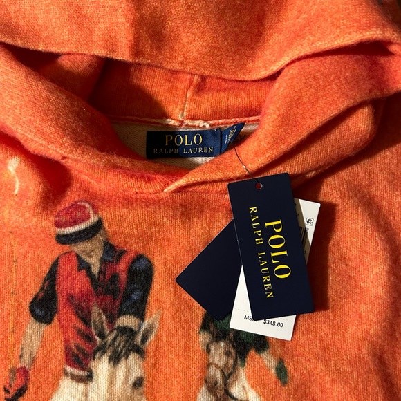 🍊Polo Ralph Lauren The Five Horsemen Hooded Knit Sweater - Picture 2 of 5
